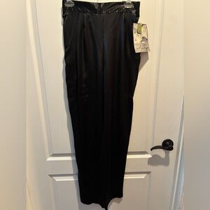 ✨ Vintage Jonathan Logan Satin-Look Pants – Size 10 – NWT – black